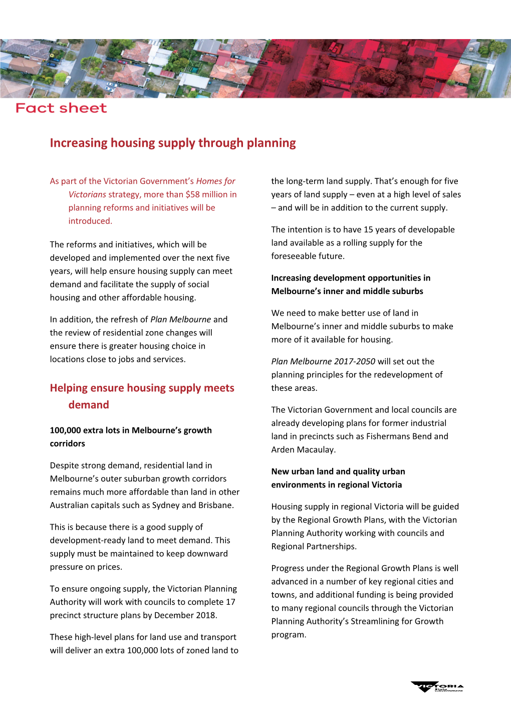 Increasing Housing Supply Through Planning