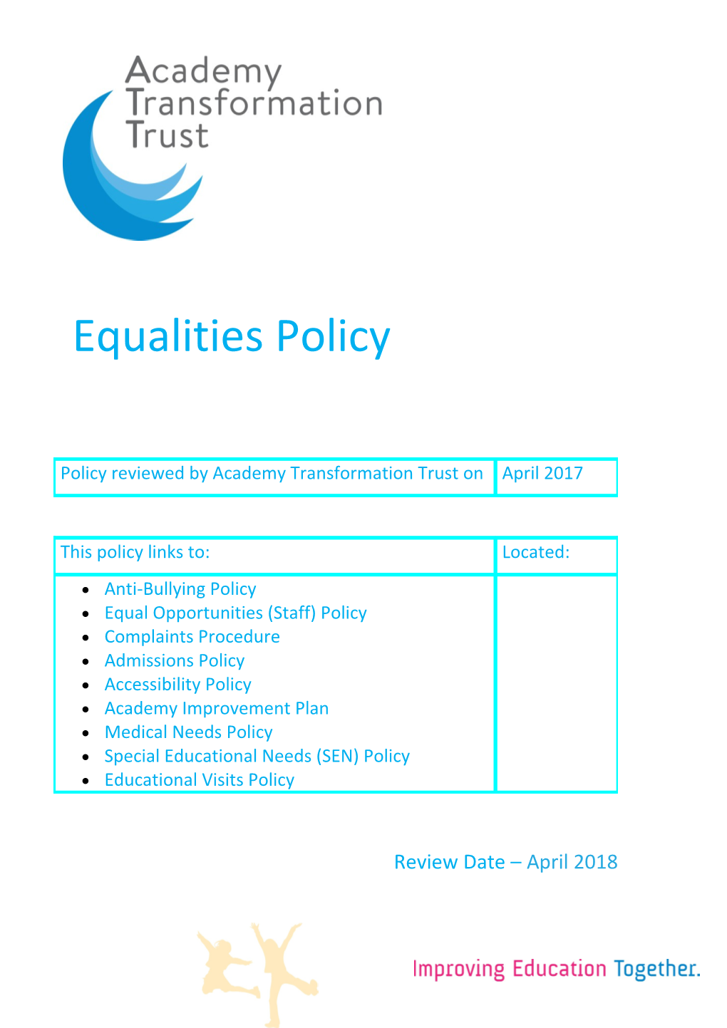 Equal Opportunities (Staff) Policy
