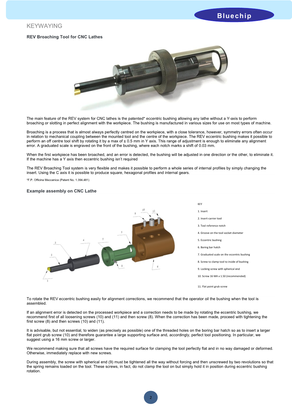 REV Broaching Tool for CNC Lathes