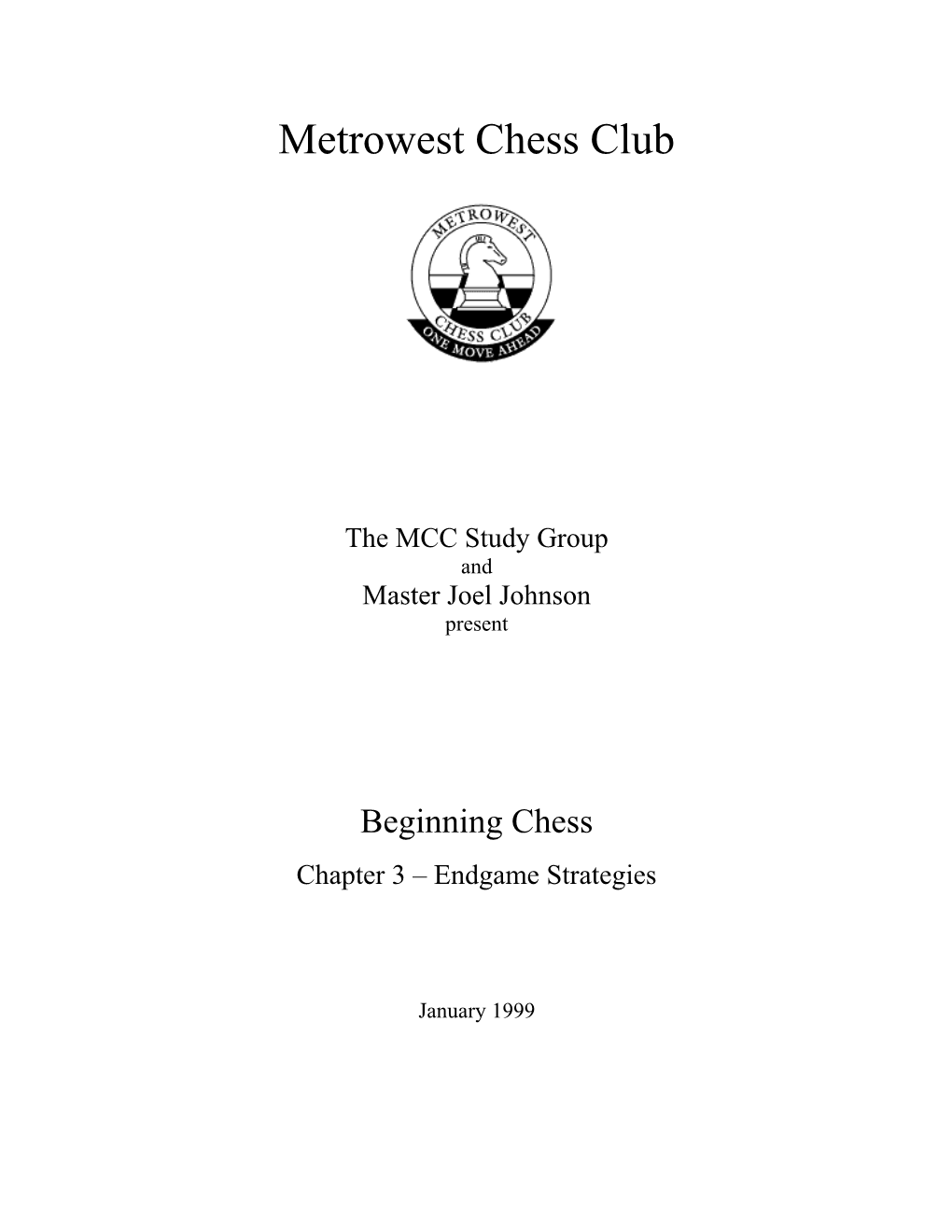 Metrowest Chess Club