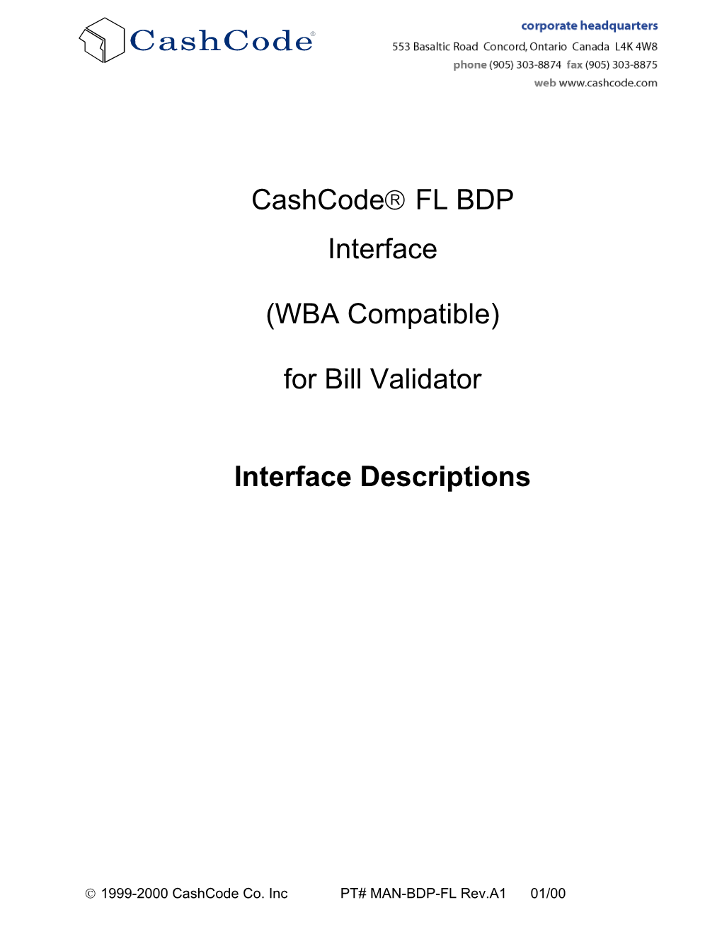 Cashcode FL BDP