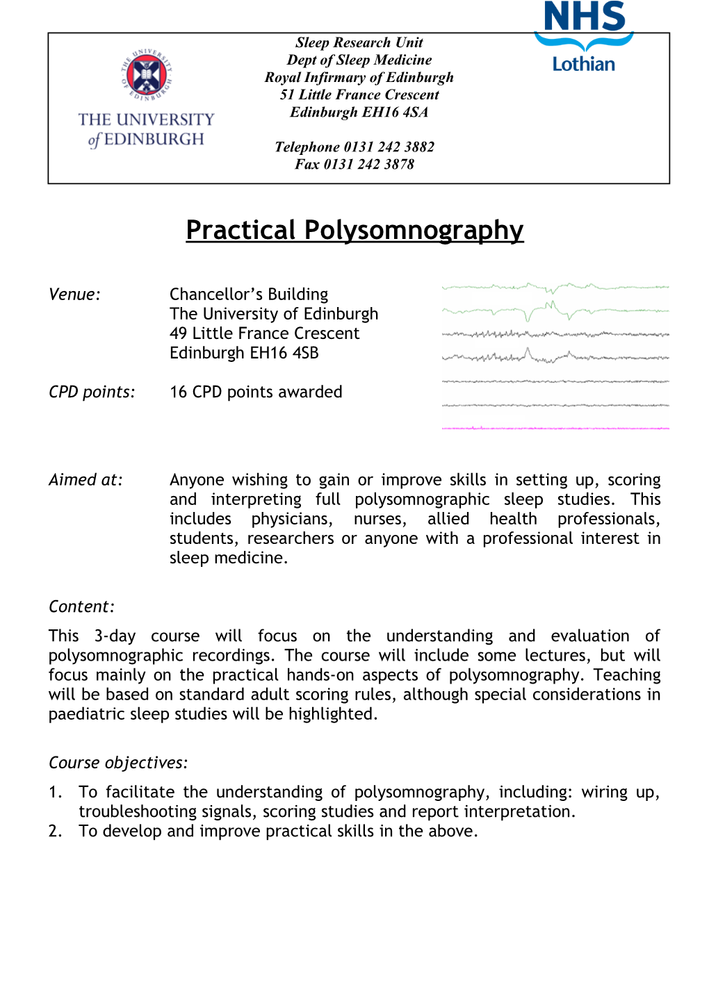 Practical Polysomnography