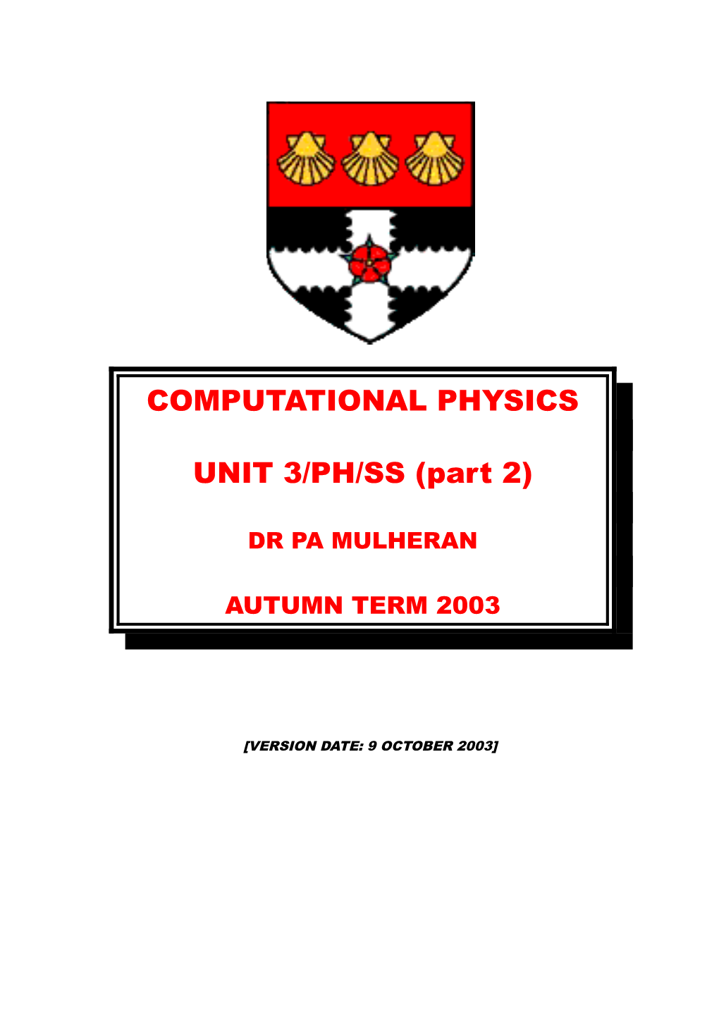 Computational Physics