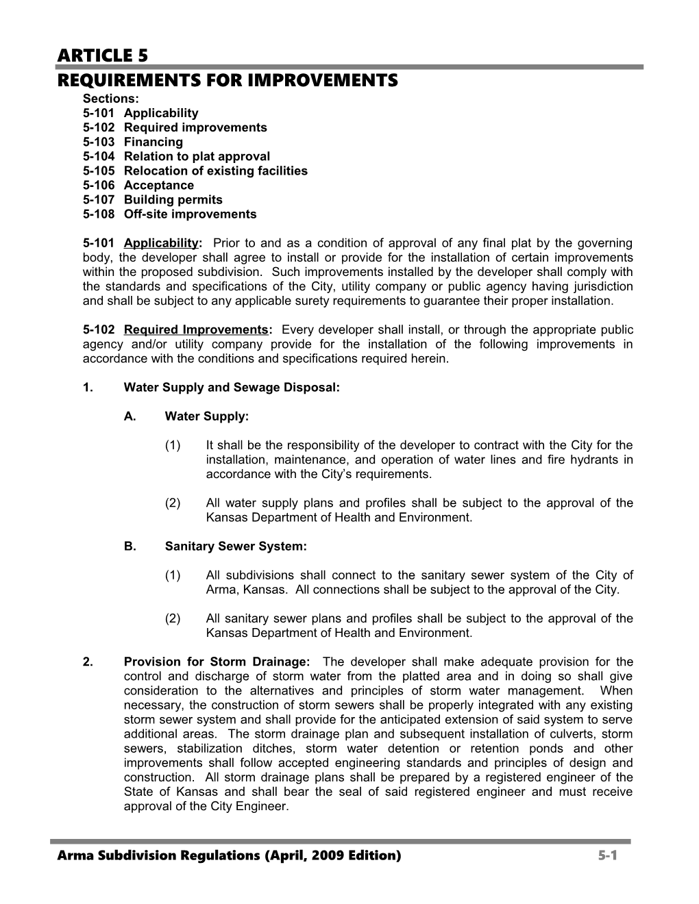 5-104 Relation to Plat Approval