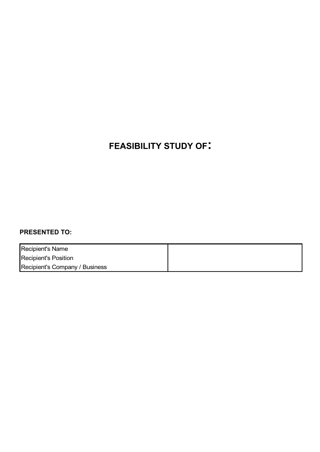 Feasibility Study Of