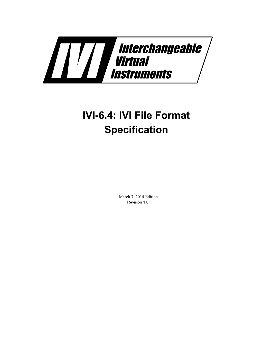 IVI File Format Specification