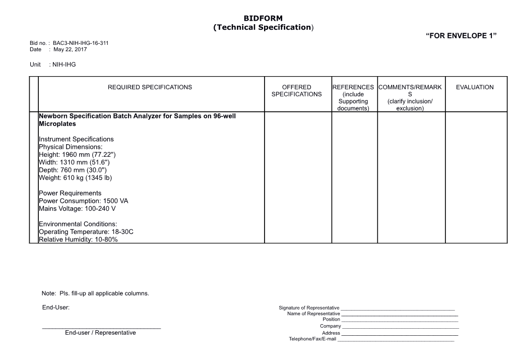 Bidno.: BAC3-NIH-IHG-16-311