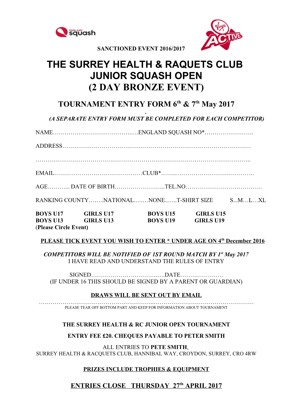 The Surrey Health & Raquets Club