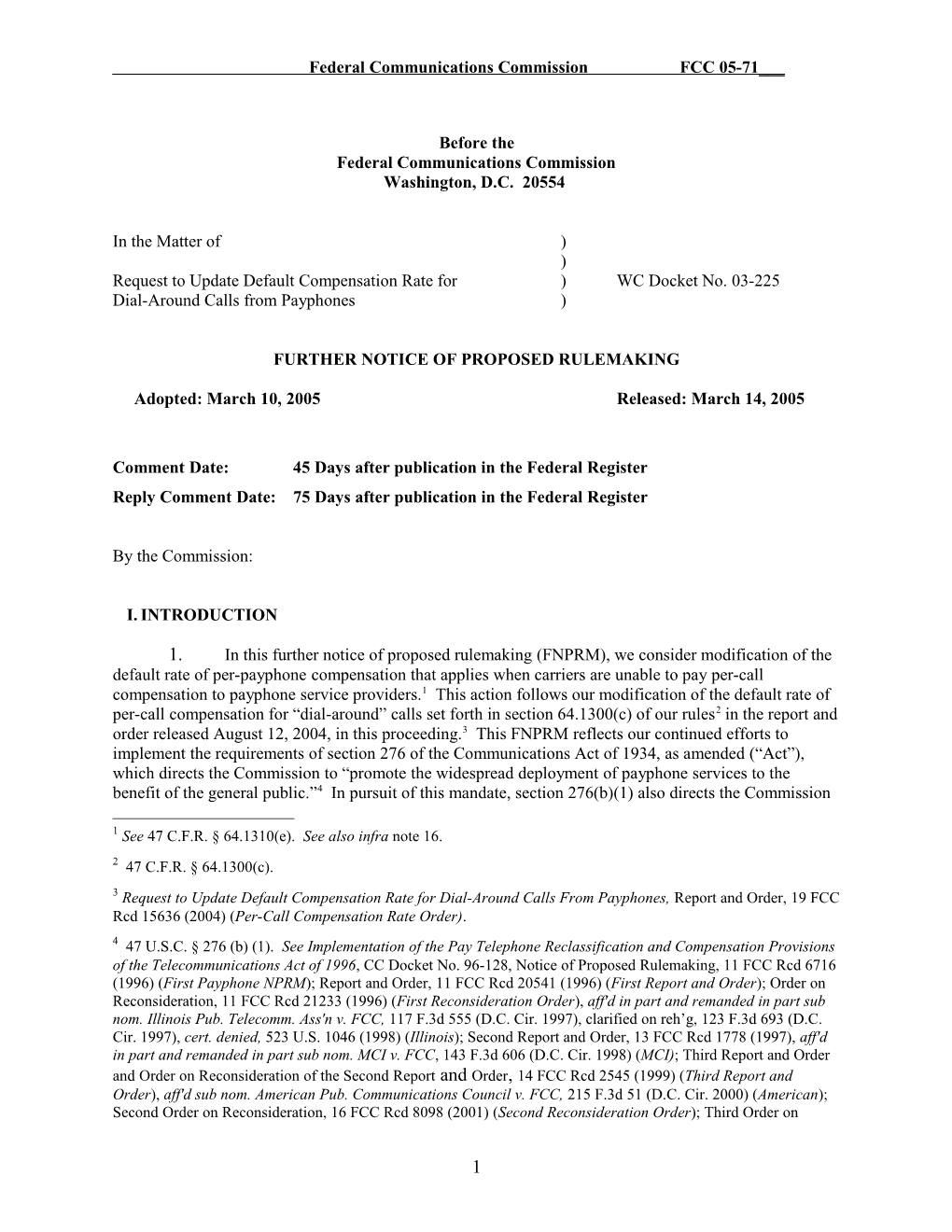 Federal Communications Commissionfcc 05-71___