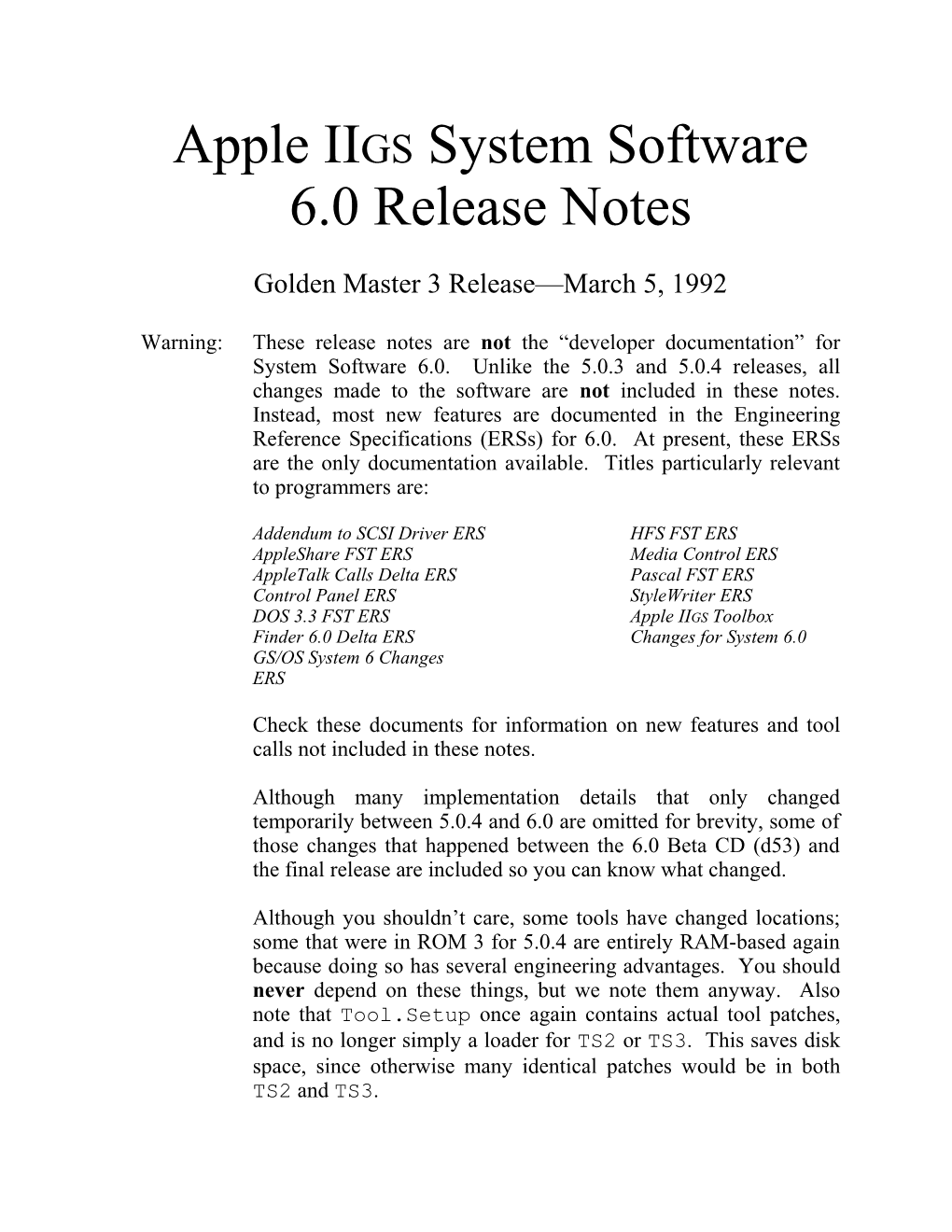 Apple IIGS System Software 6
