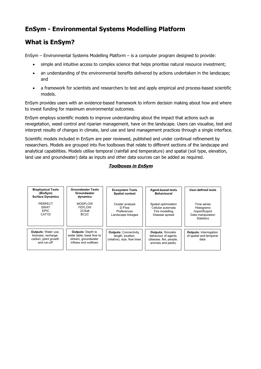 CMF 4Pp Brochure: Draft Content