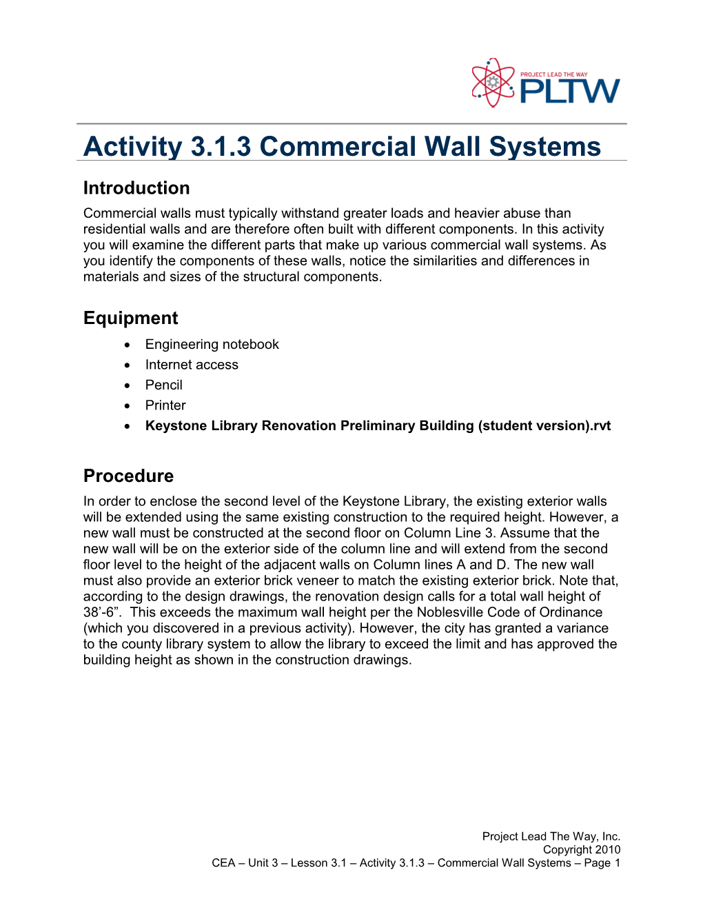 Activity 3.1.3 - Commercial Floor Systems