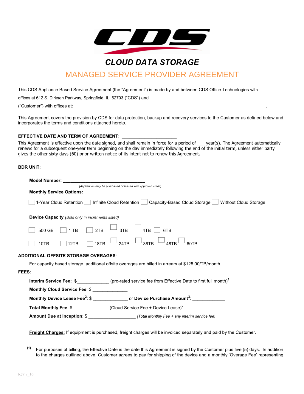 Cloud Data Storage