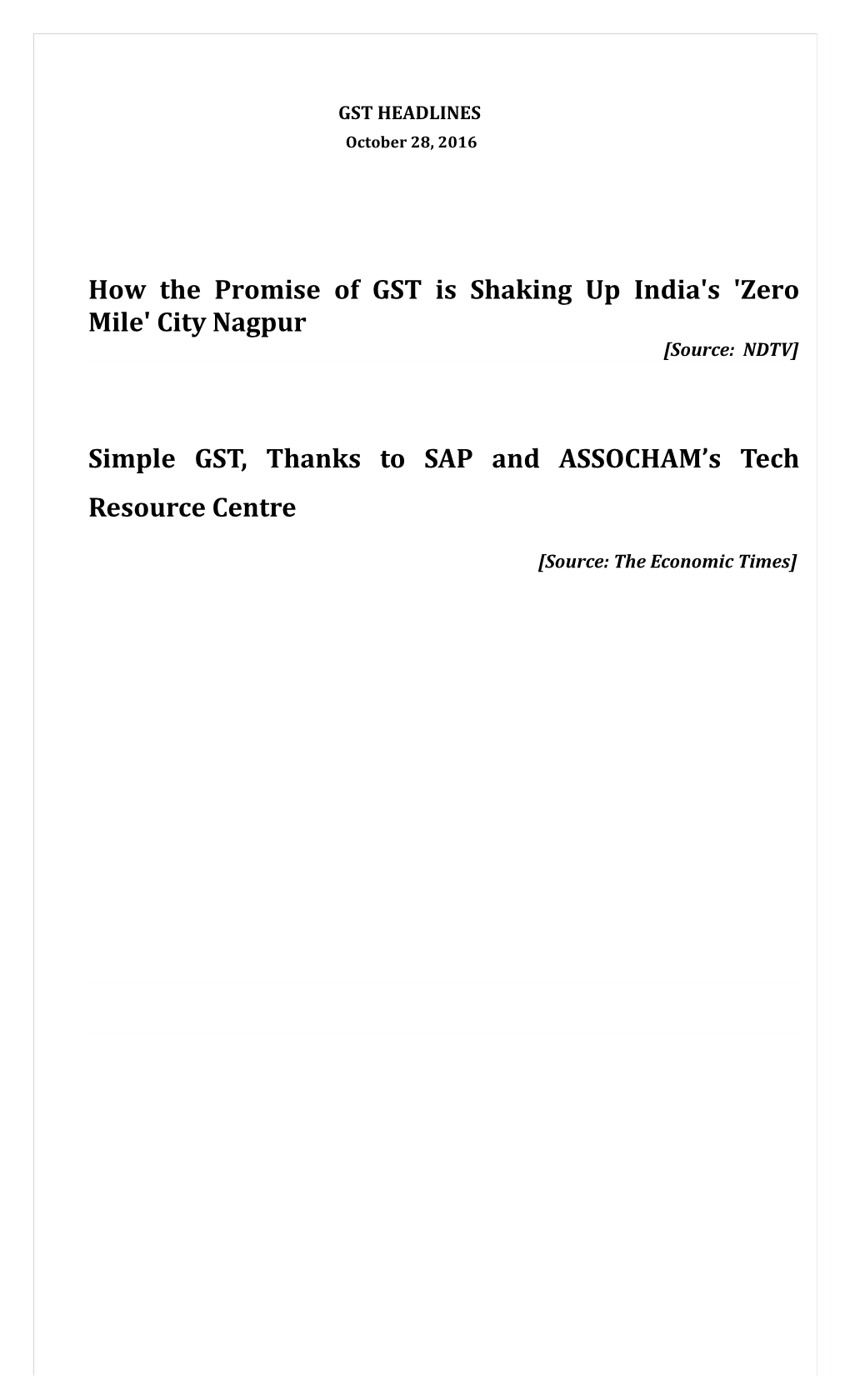 How the Promise of GST Is Shaking up India's 'Zero Mile' City Nagpur