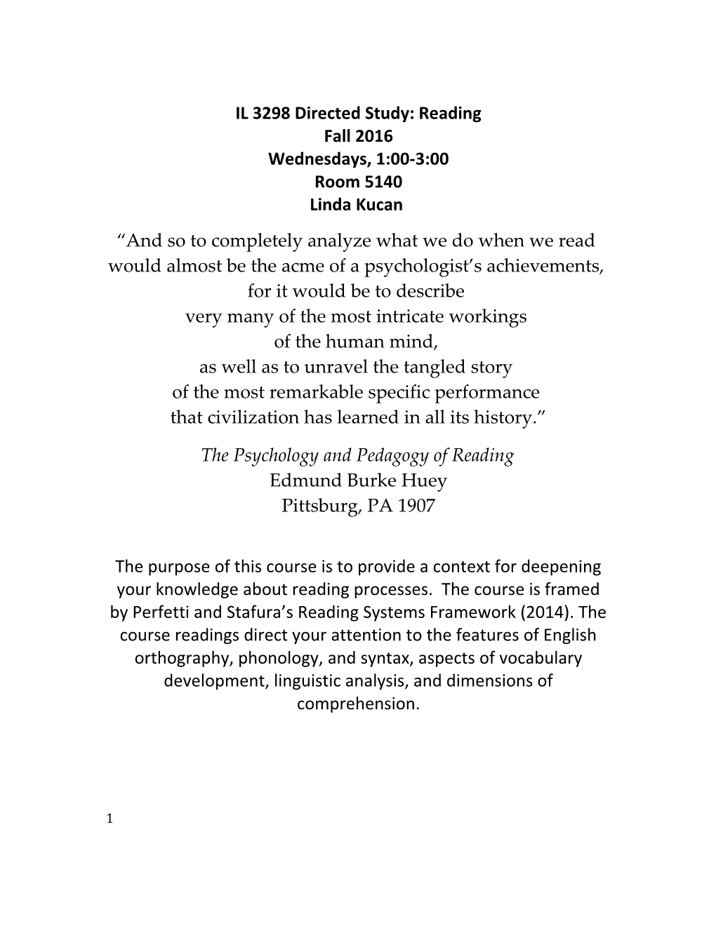 IL 3298 Directed Study: Reading