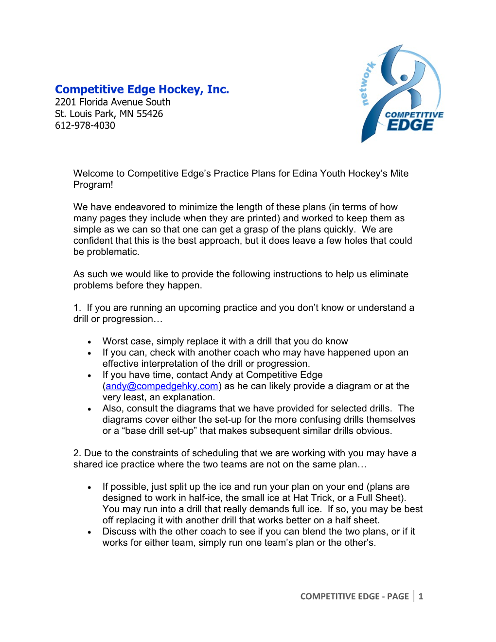 Competitive Edge Hockey, Inc
