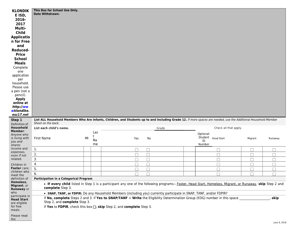 Last Four Digits of Social Security Number (SSN) of an Adult Household Member