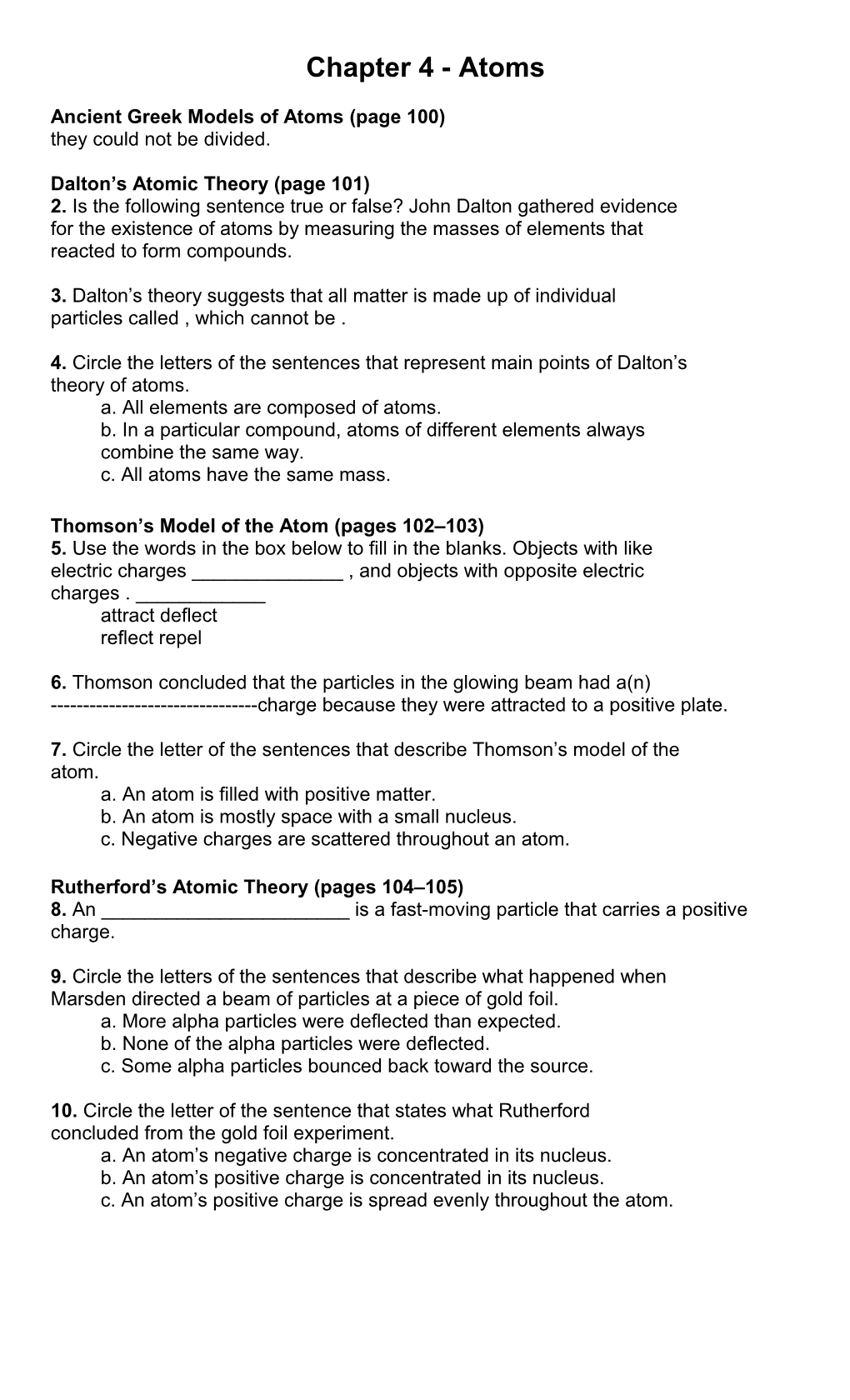 Ancient Greek Models of Atoms (Page 100)