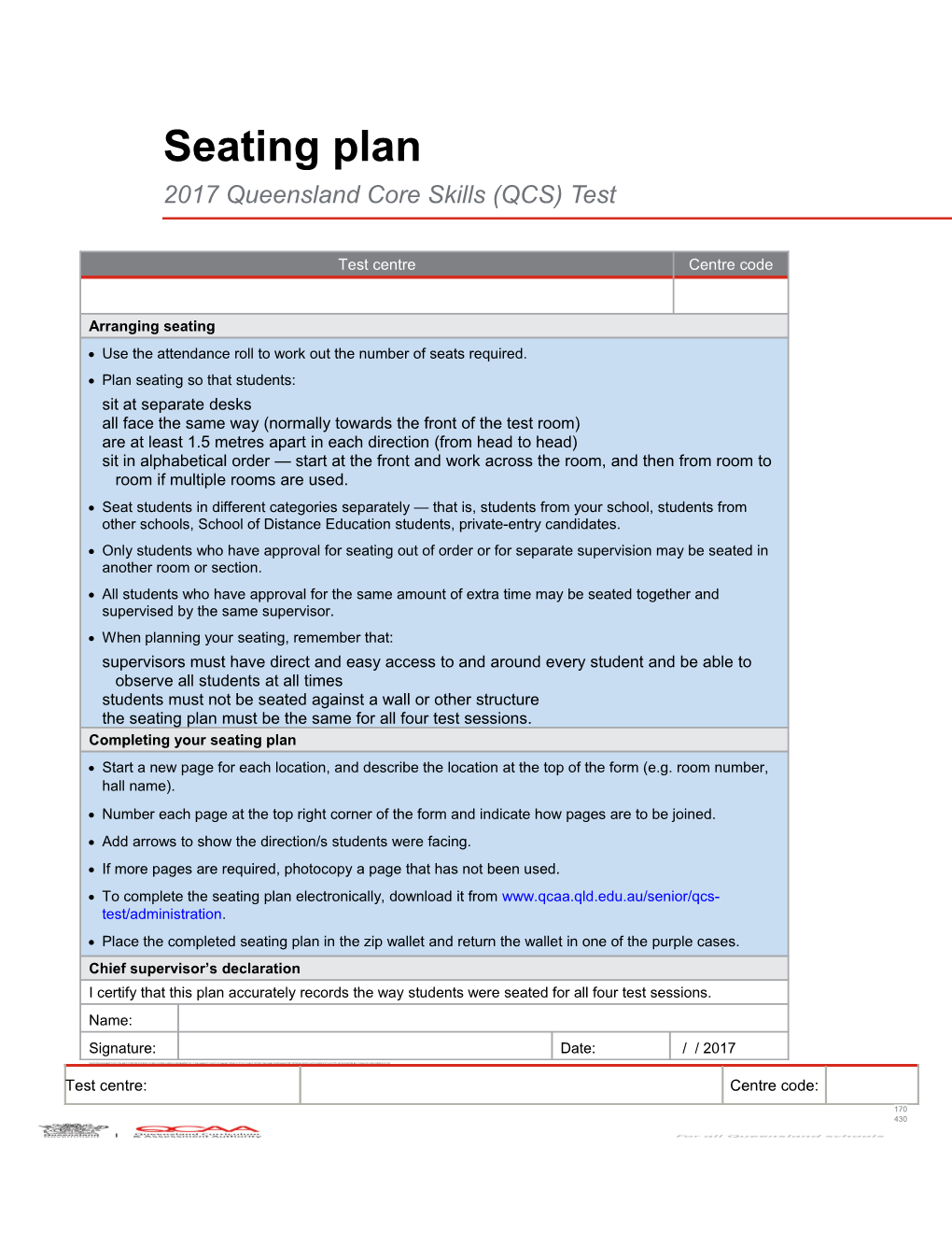 Use the Attendance Roll to Work out the Number of Seats Required