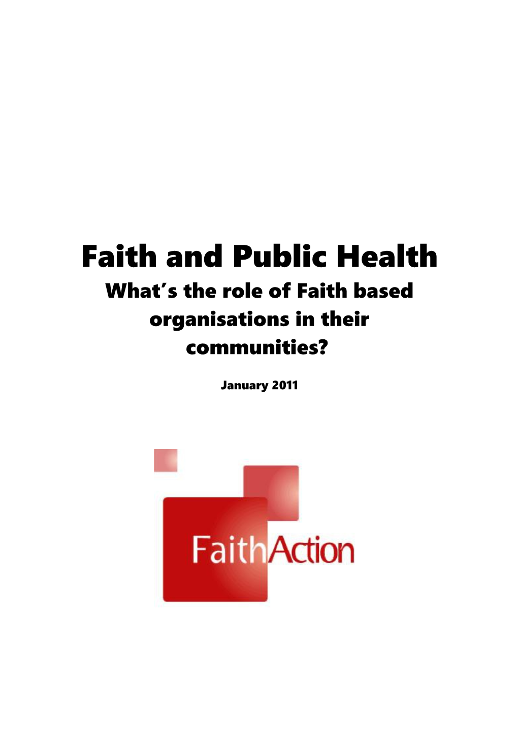 Faith and Public Health