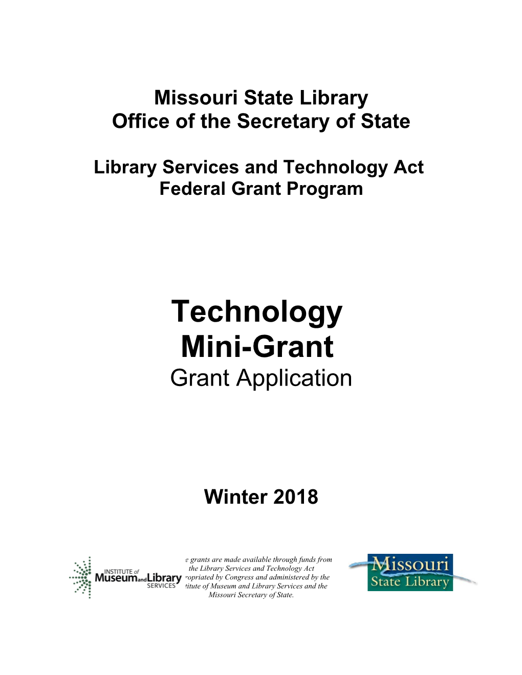 Technology Mini-Grant Application