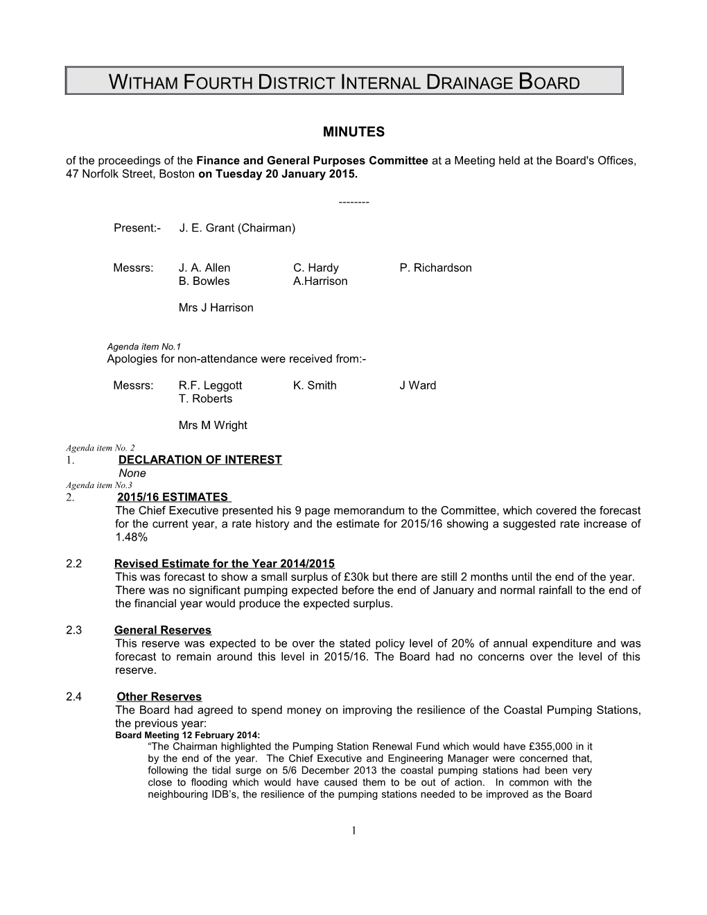 Witham Fourth District Internal Drainage Board