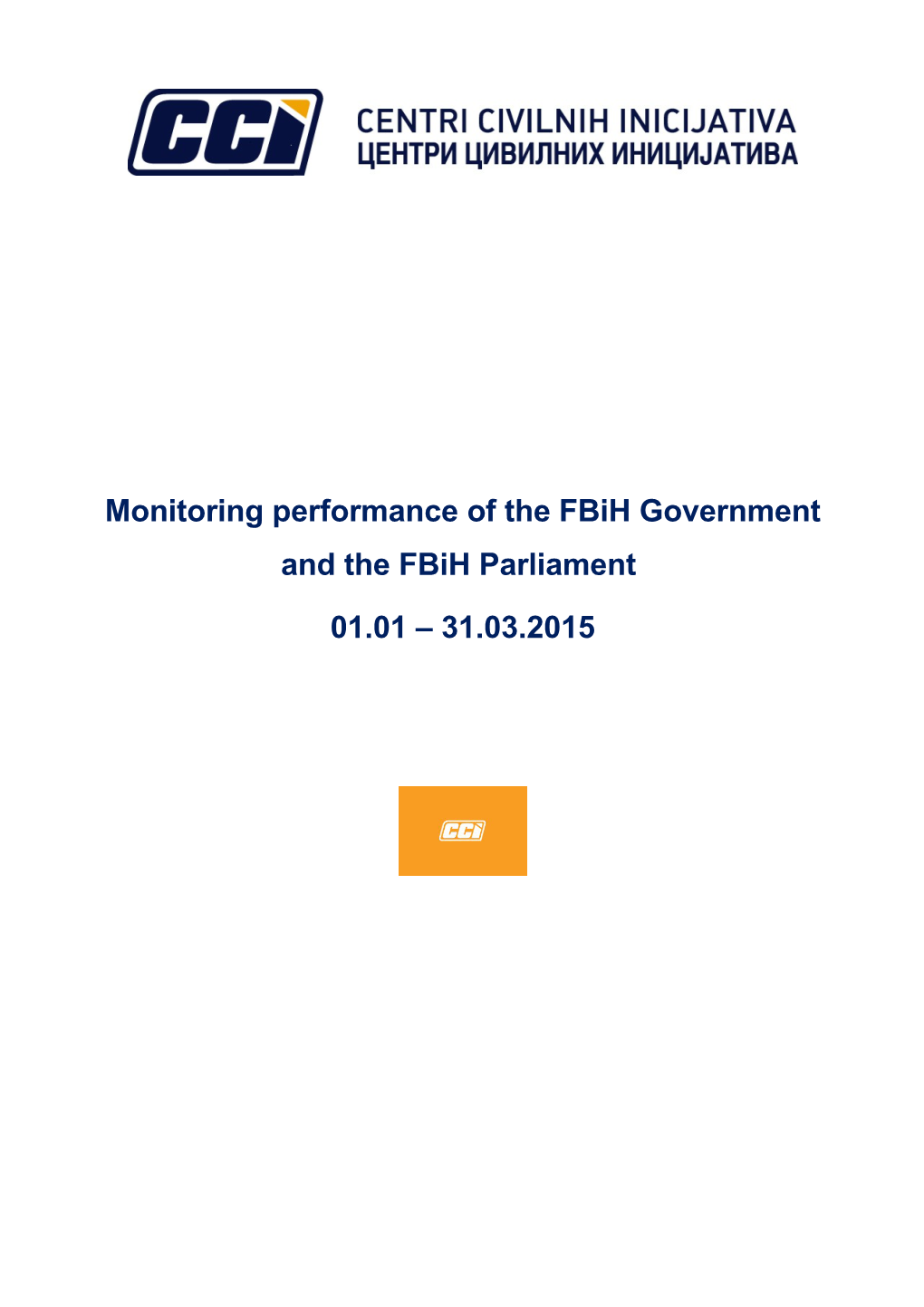 Monitoring Vlade I Parlamenta Fbih