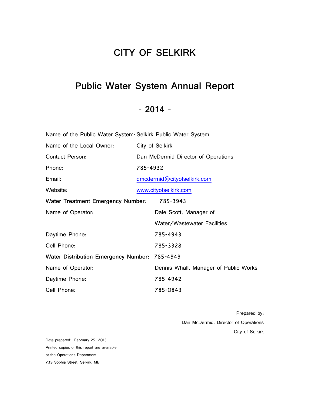 City of Selkirk