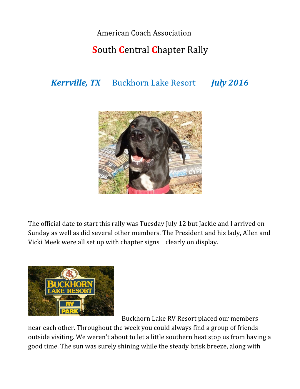South Central Chapter Rally