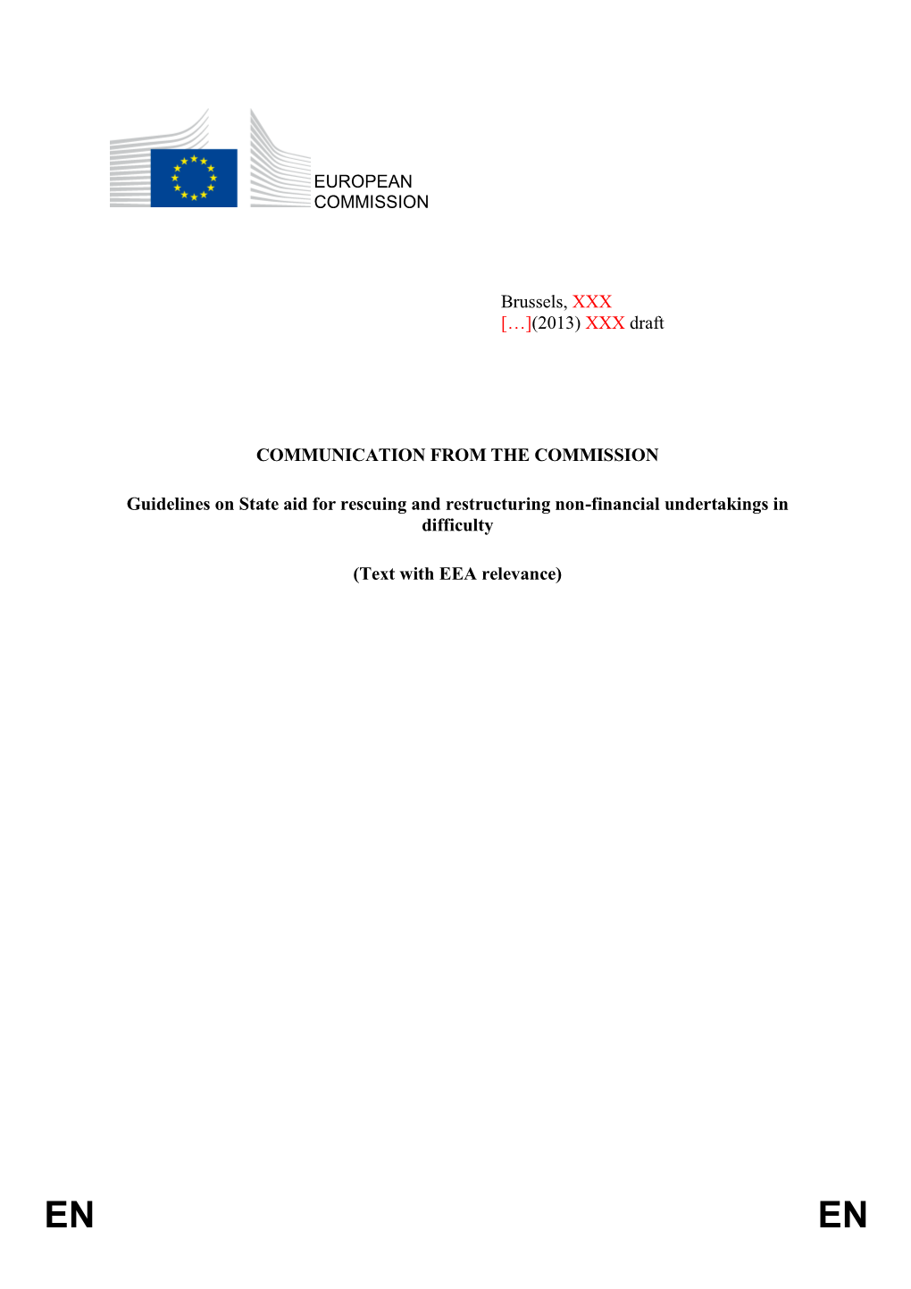 Communication from the Commission