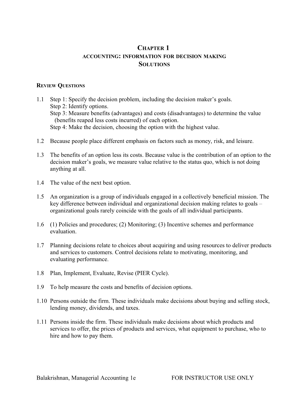 Accounting: Information for Decisionmaking