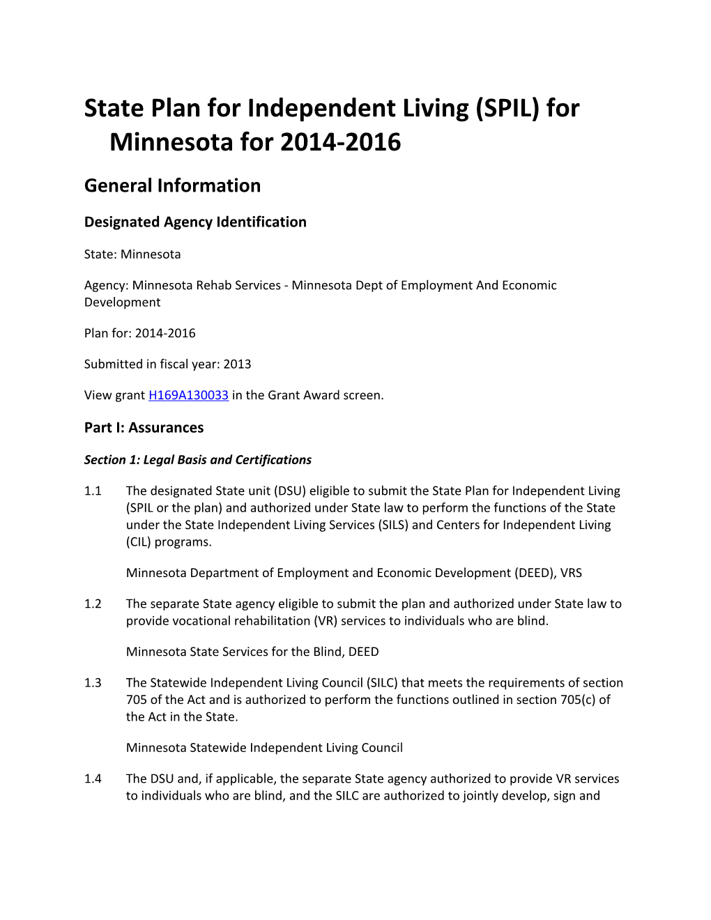State Plan for Independent Living 2014-2016