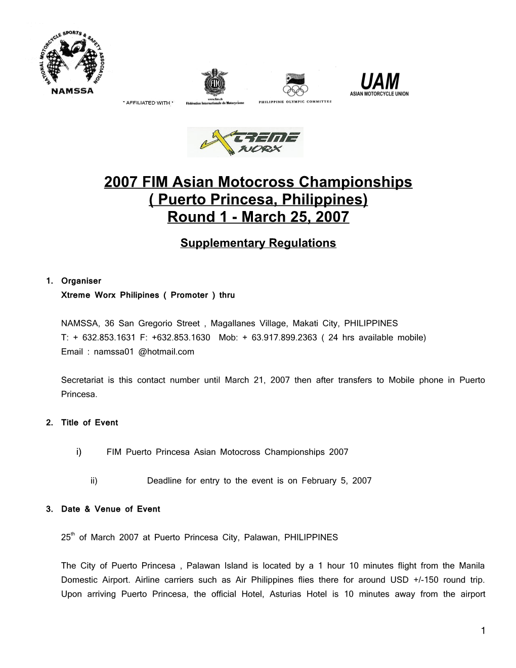 FIM Asian Supercross Championship (Singapore) 2003
