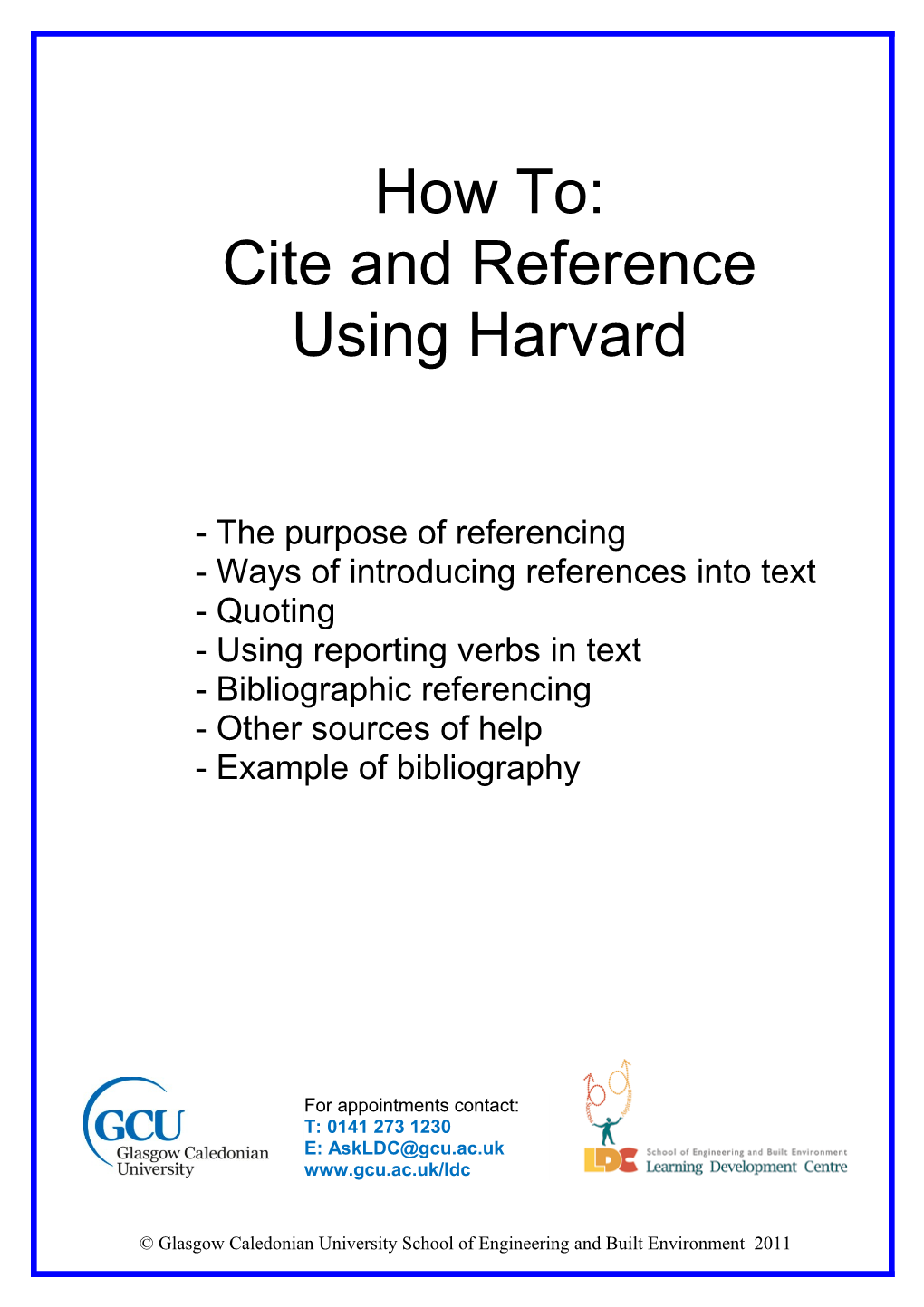 How To: Cite and Reference