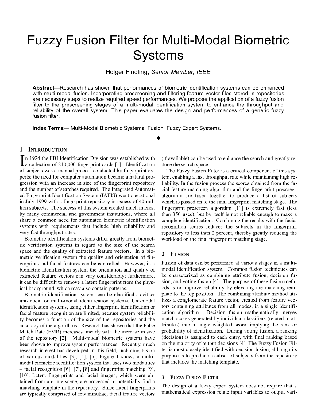 Transaction / Regular Paper Title