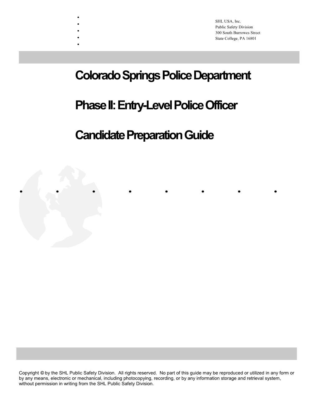 Entry-Level Phase II Candidate Preparation Guide