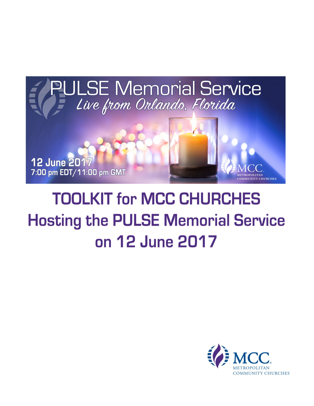 TOOLKIT for MCC CHURCHES