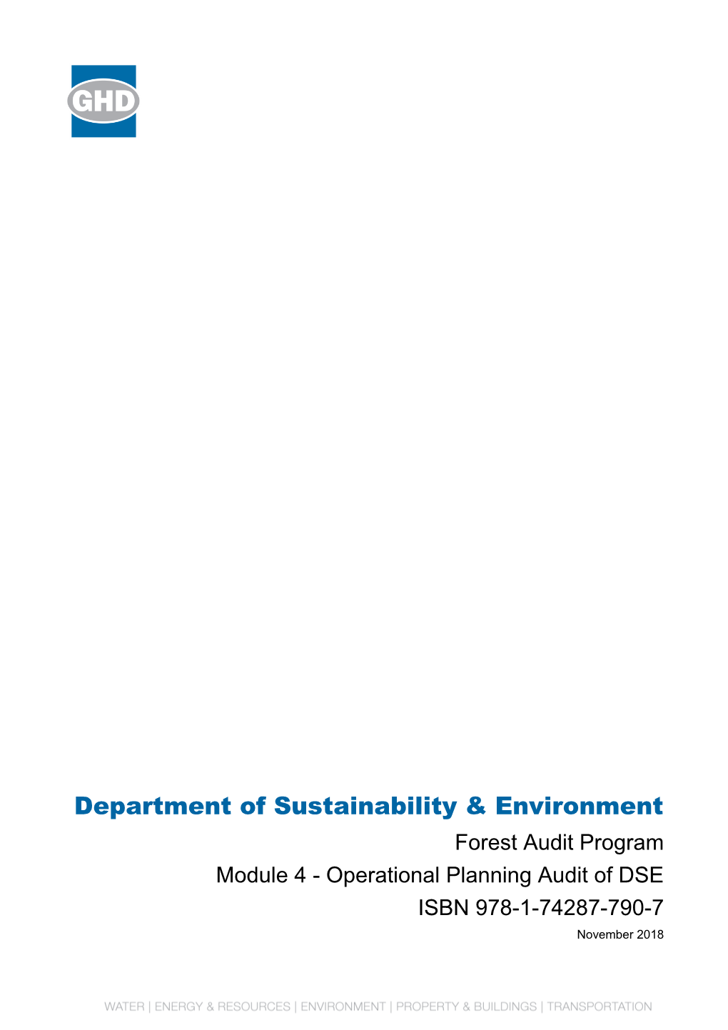 This Report for the Forest Audit Program Module 4Operational Planning( Report )Has Been