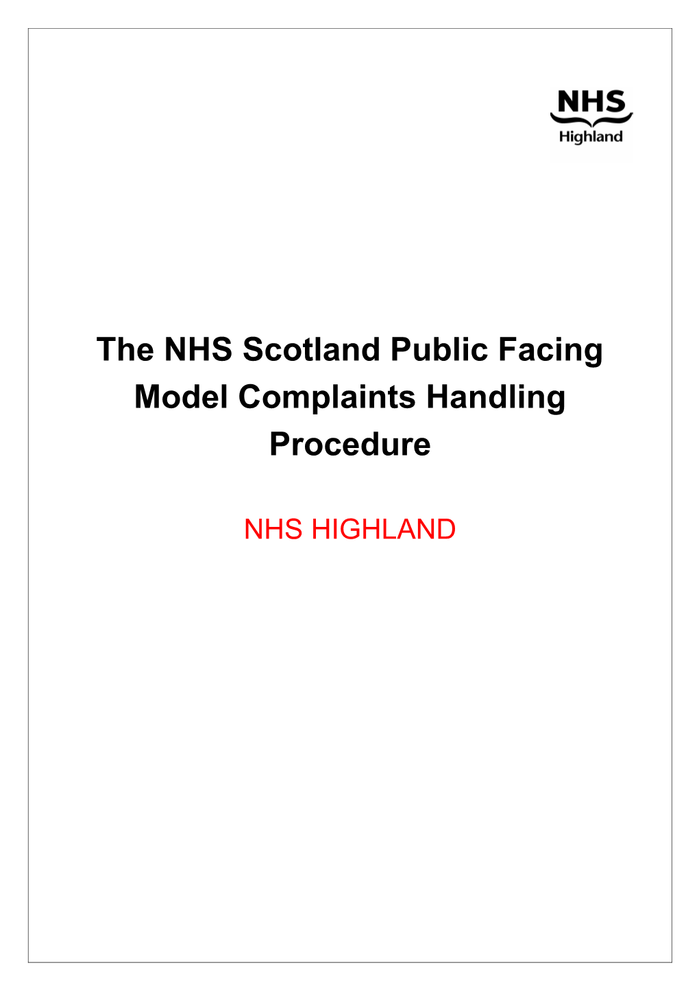 The NHS Scotland Customer Facing CHP
