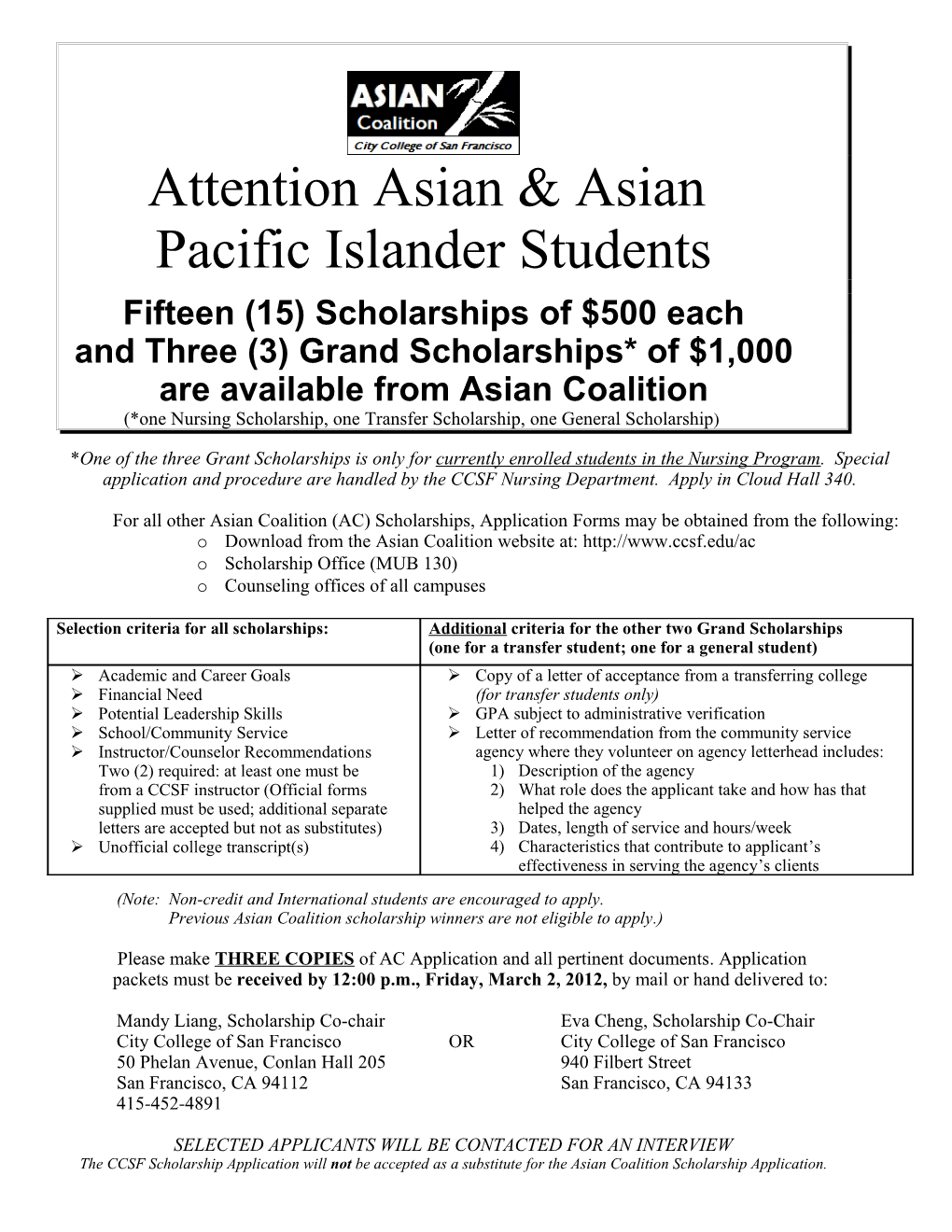 Attention Asian & Asian