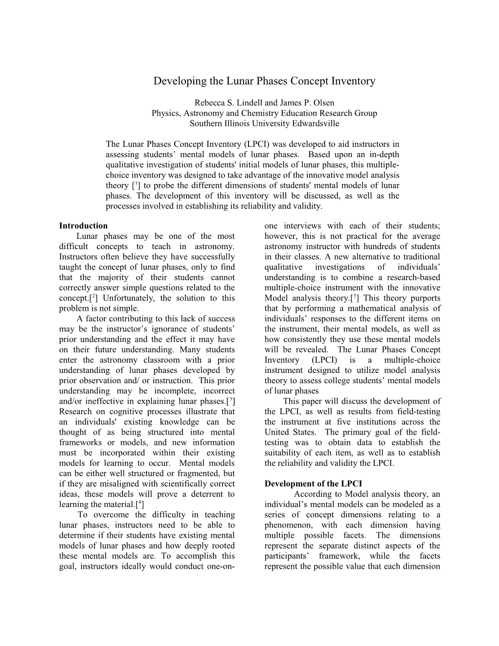 Developing the Lunar Phases Concept Inventory