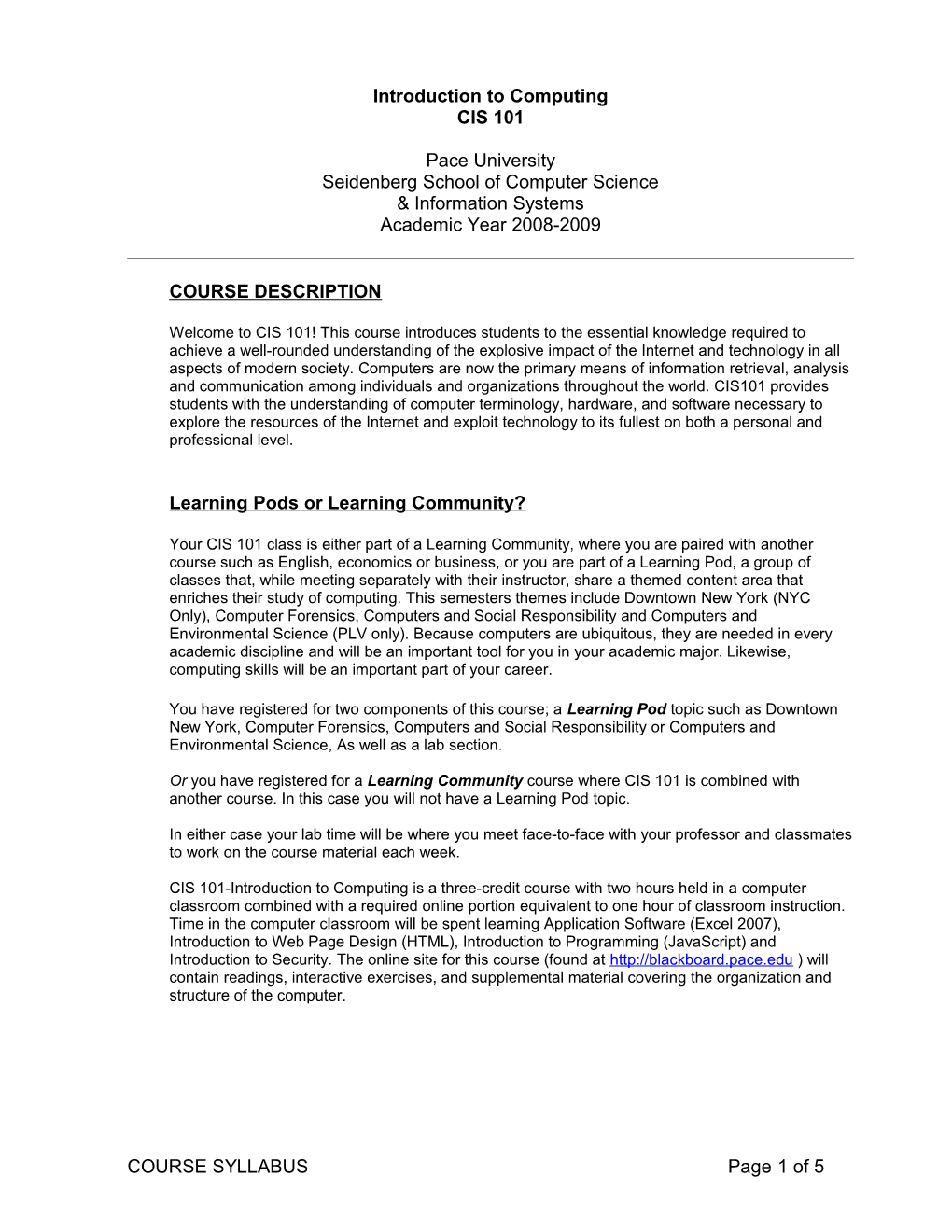 Introduction to Computing