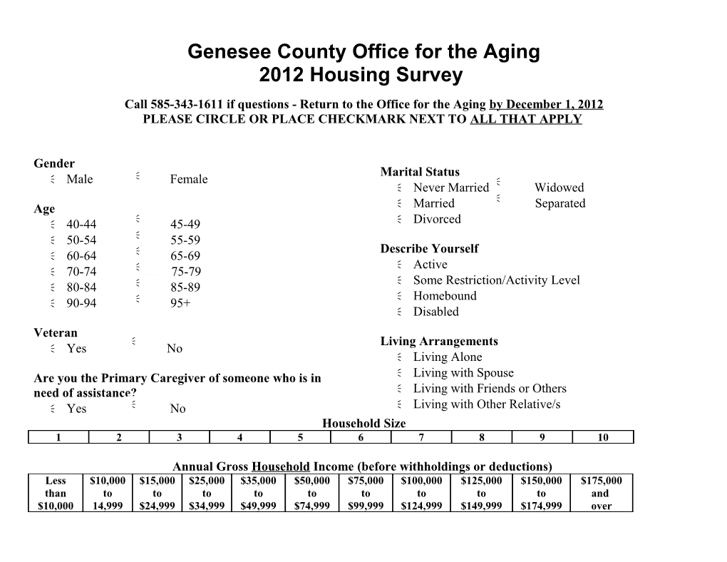 Genesee County Office for the Aging