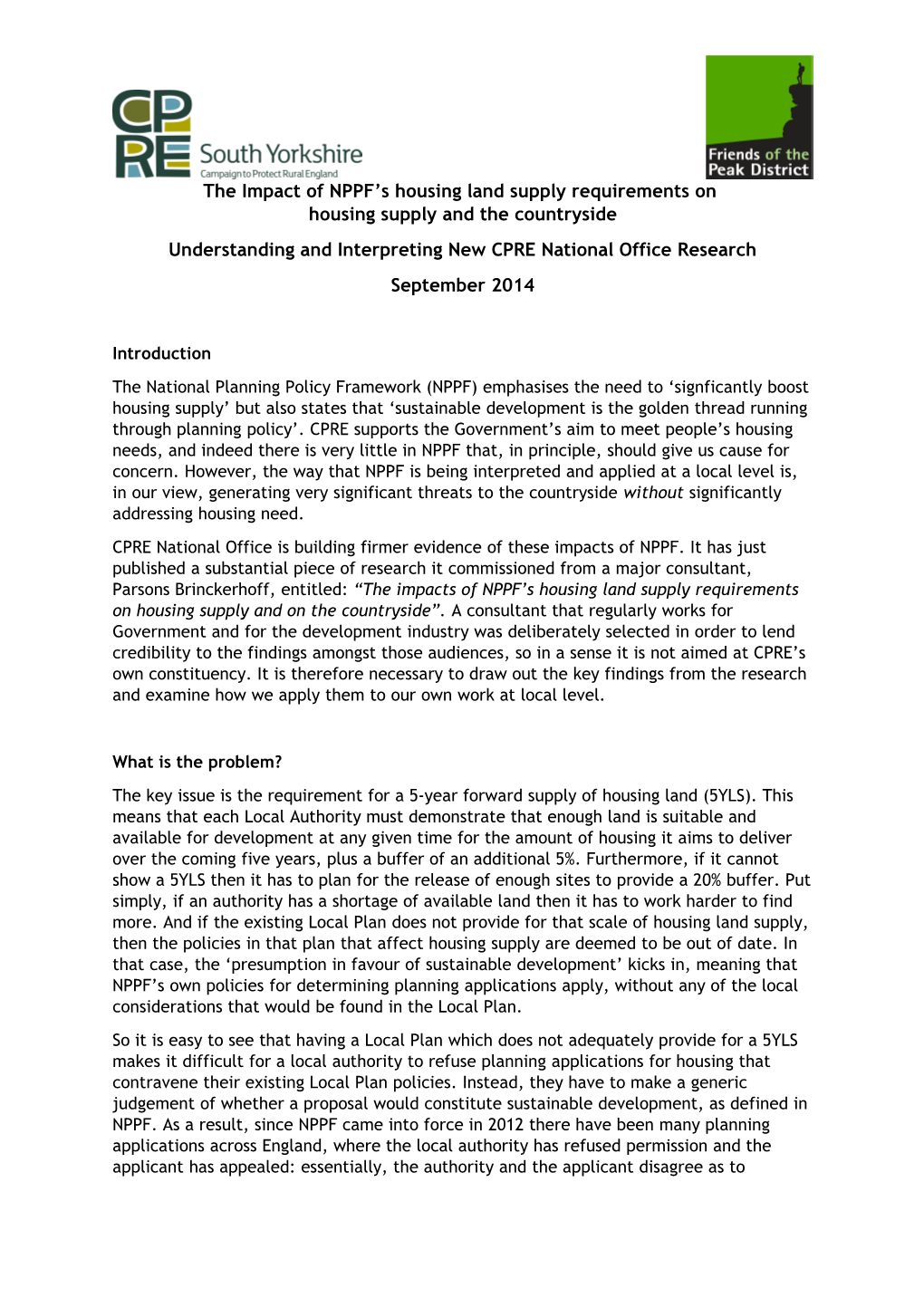 Understanding and Interpreting New CPRE National Office Research