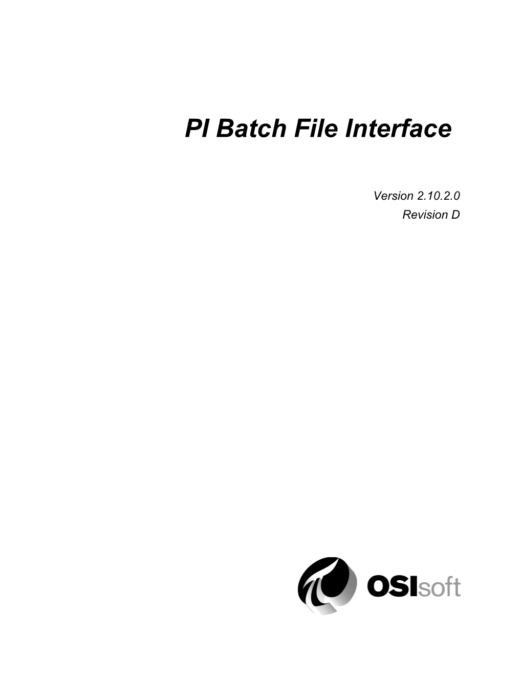 PI Batch File Interface