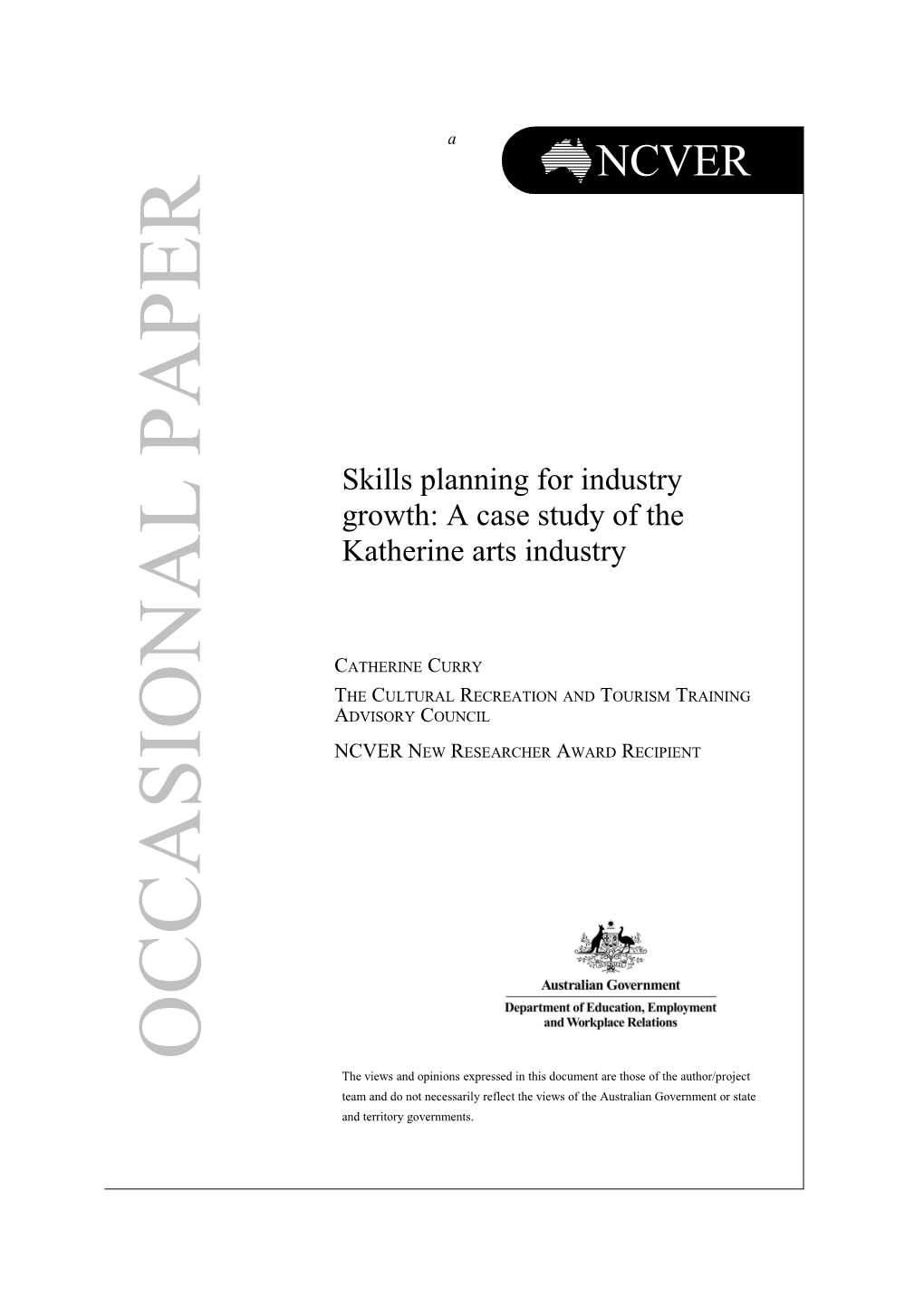 Skills Planning for Industry Growth