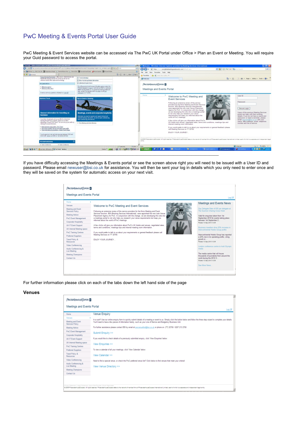 Quick Guide to Pwc Online System (BSI INTERNAL REFERENCE ONLY)