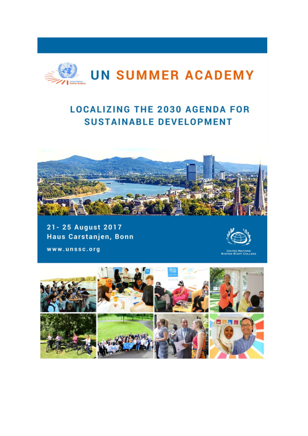 UN Summer Academy Localizing the 2030 Agenda (21 to 25 August 2017, Bonn, Germany)