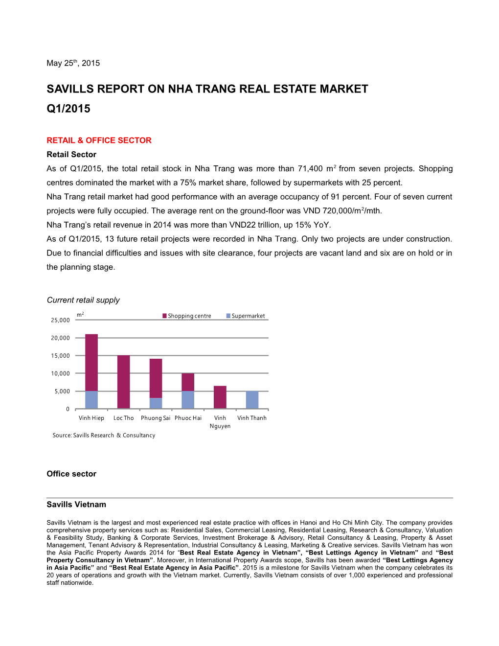 SAVILLS REPORT on Nha Trang REAL ESTATE MARKET