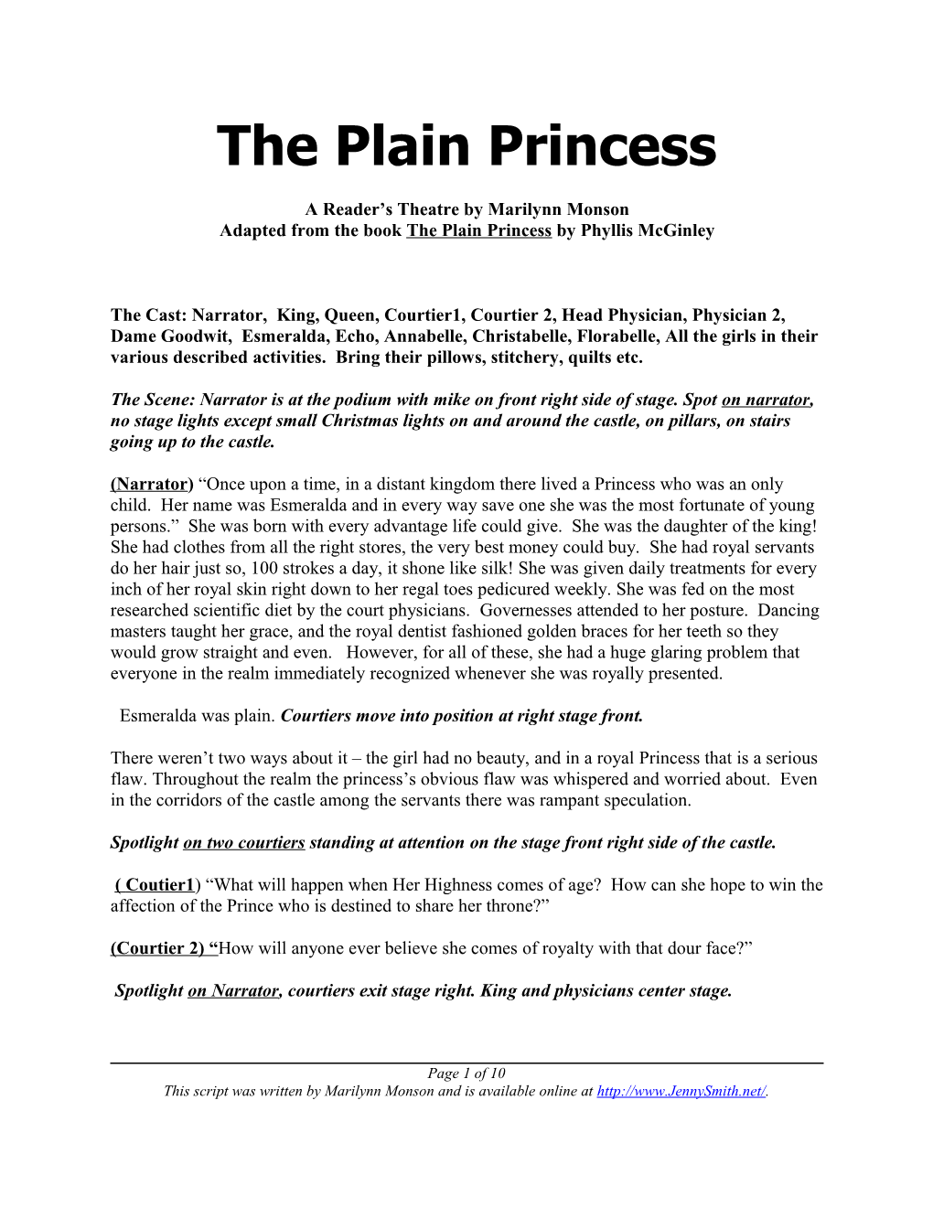 The Plain Princess
